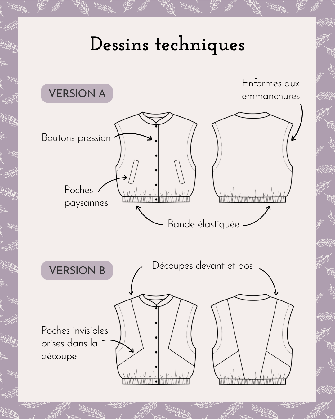 Patron Veste Sencha (34>48)