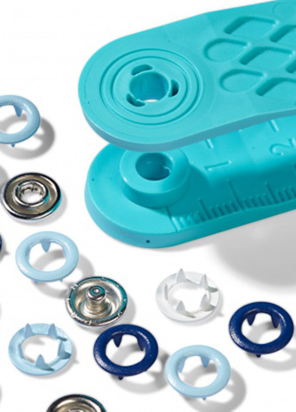 Boîte de 21 boutons pression Jersey 8mm Prym