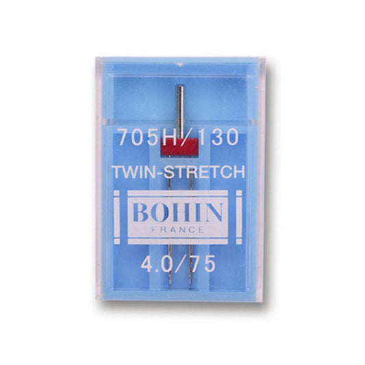 Aiguille double spécial jersey/stretch BOHIN - écartement 4 mm