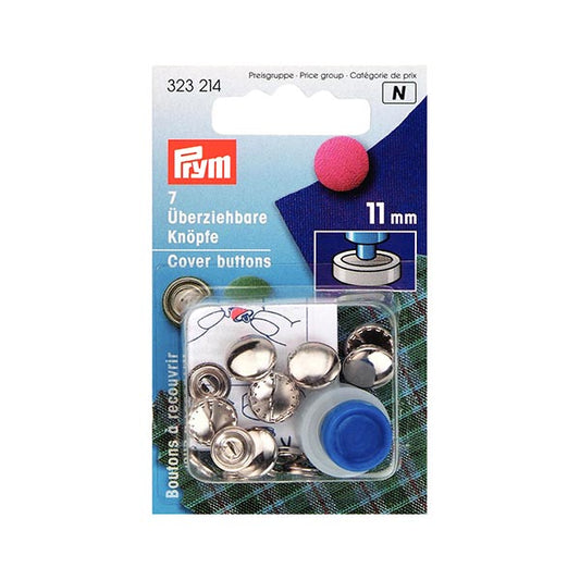 Boîte de 7 boutons à recouvrir Prym 11mm
