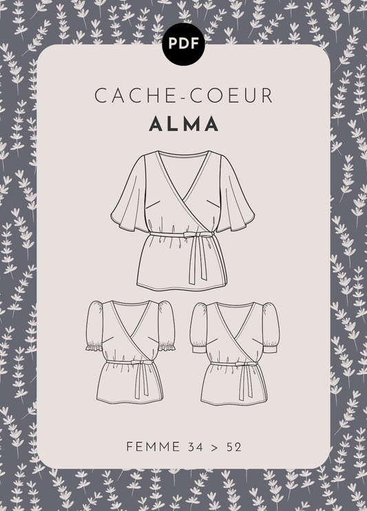 patron couture cache-coeur femme