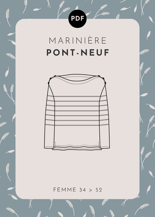 patron couture femme mariniere cozy little world