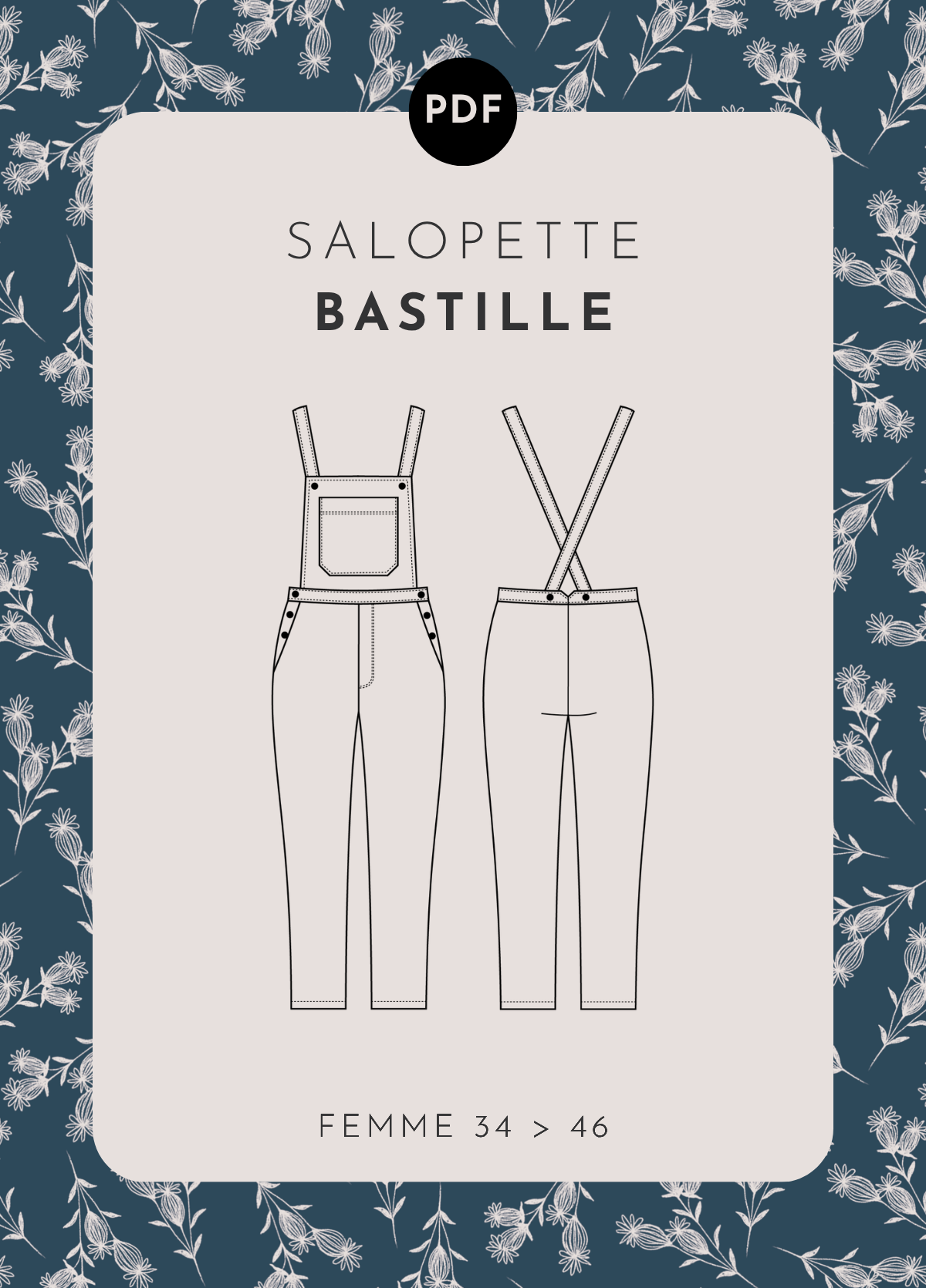 patron couture salopette femme