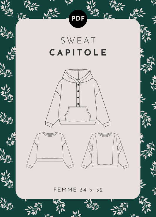 patron couture femme sweat capitole