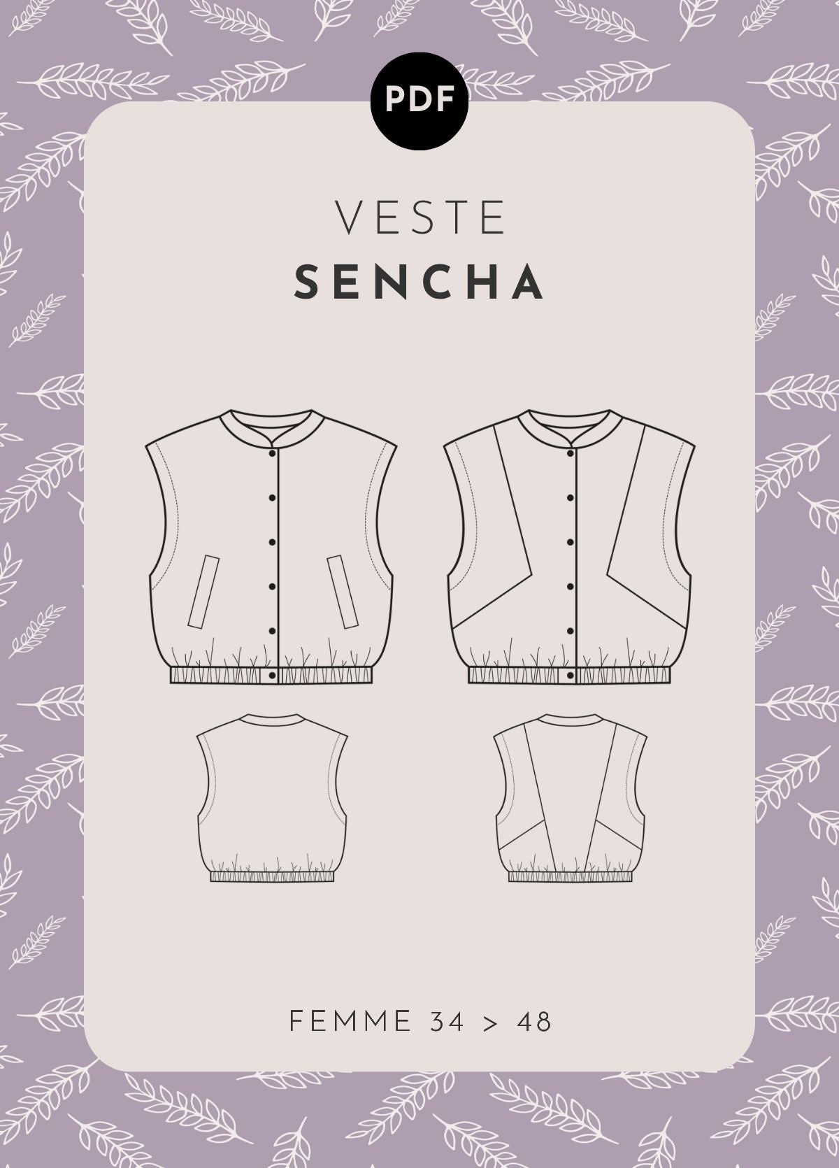 Patron Veste Sencha (34>48)
