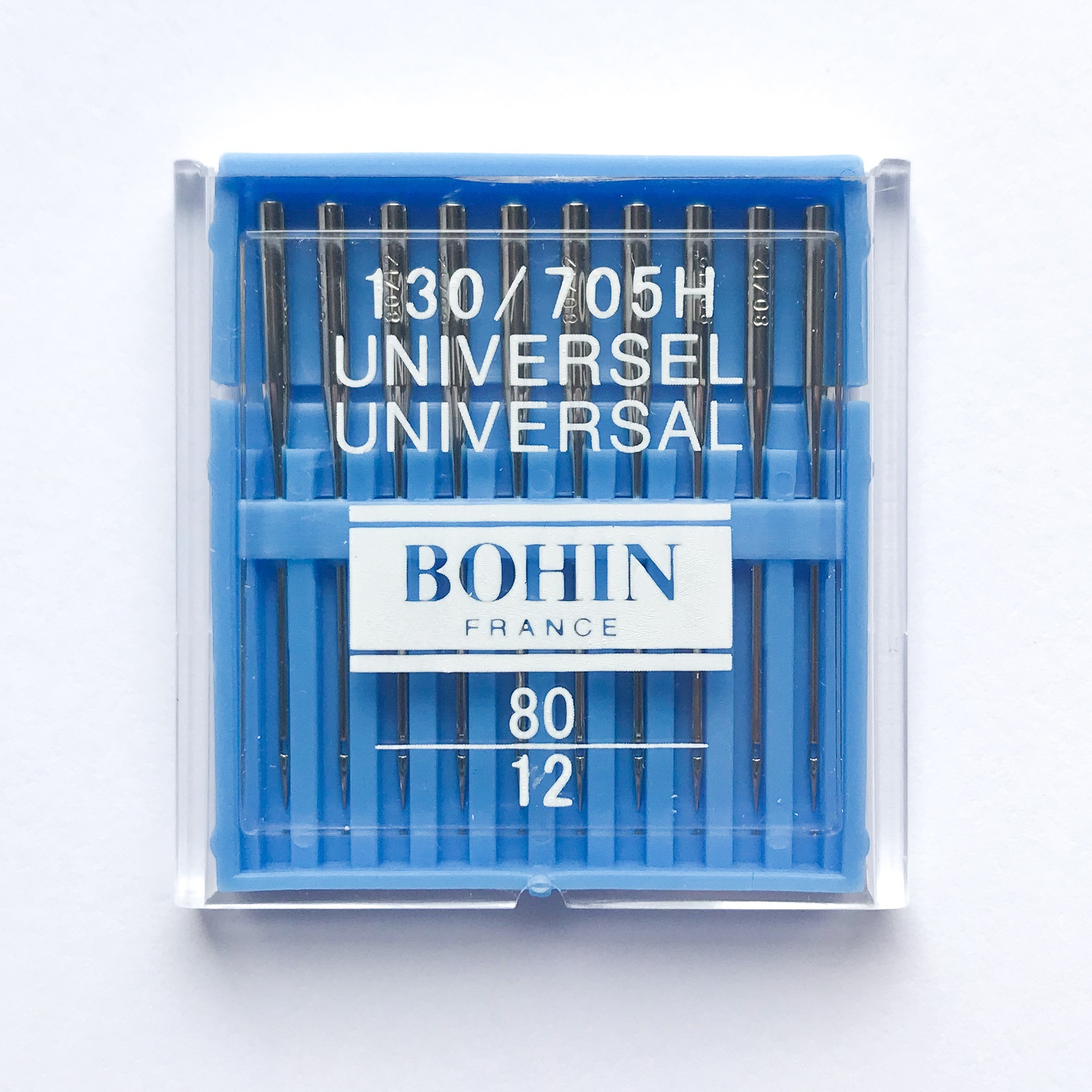 Aiguilles machine à coudre Bohin UNIVERSEL 80 (boîte de 10) – Cozy Little  World – couture essentielle
